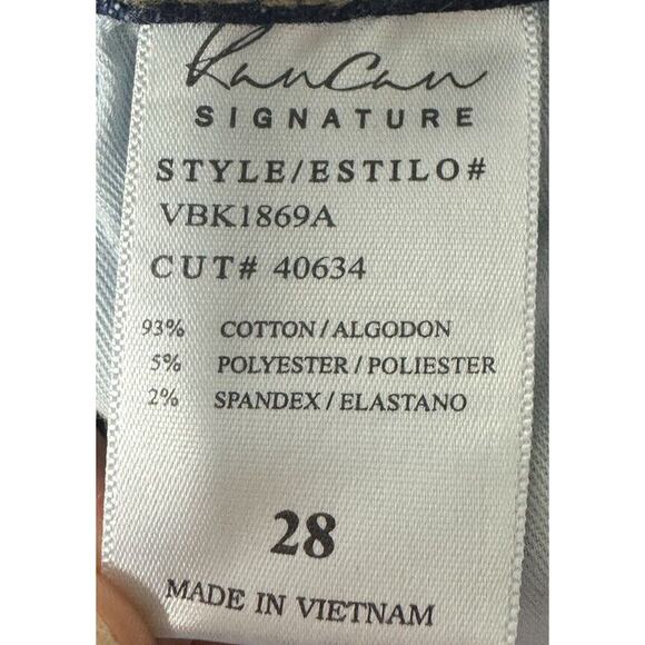 KanCan Women's Kurvy Ultra High Rise Ankle Skinny Distressed Jeans - Size 28x25 - Picture 7 of 7